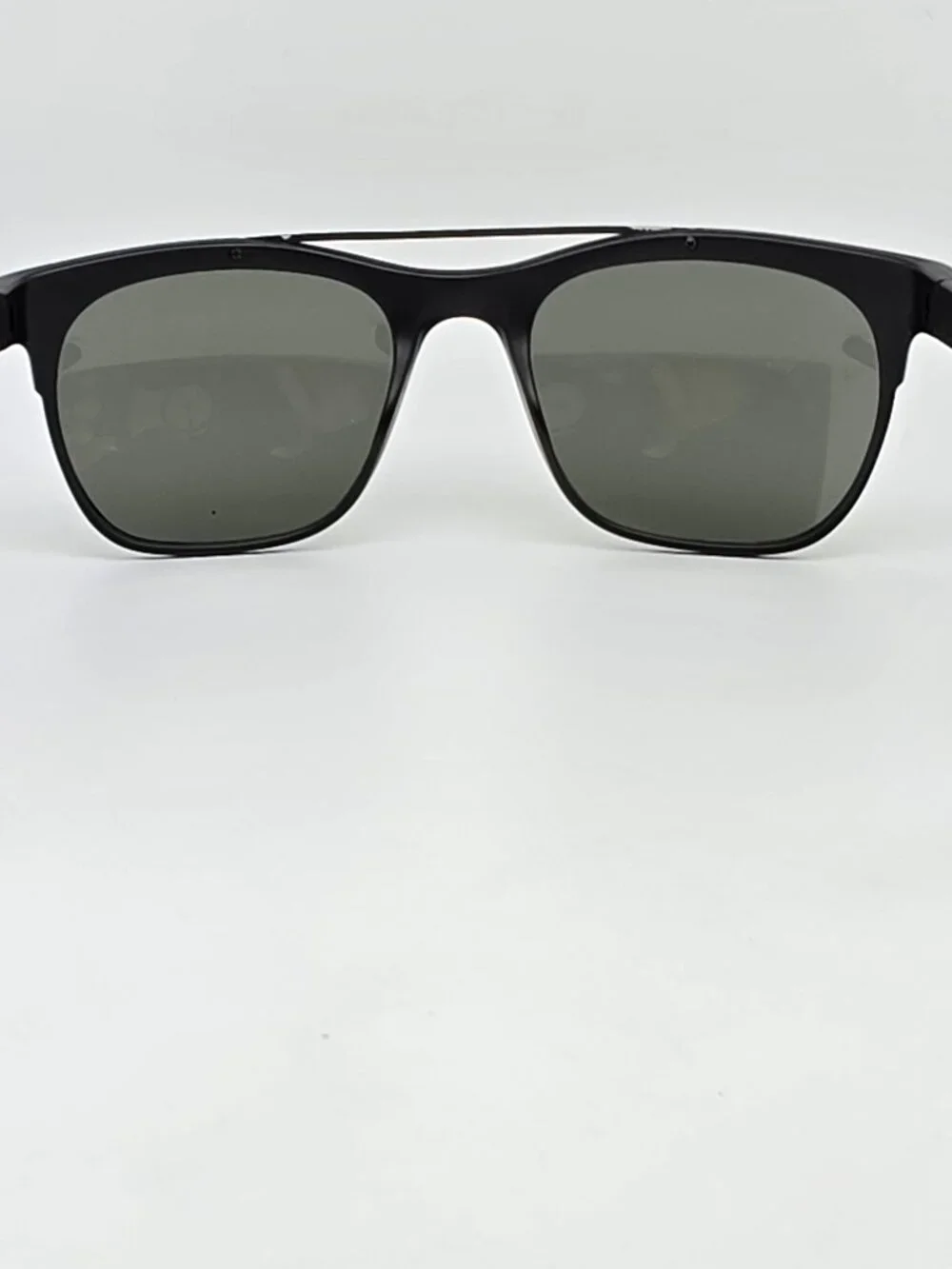 Suncloud Tabor Black Frame Polarized Grey/Green Lens Aviator Sunglasses w/ Case